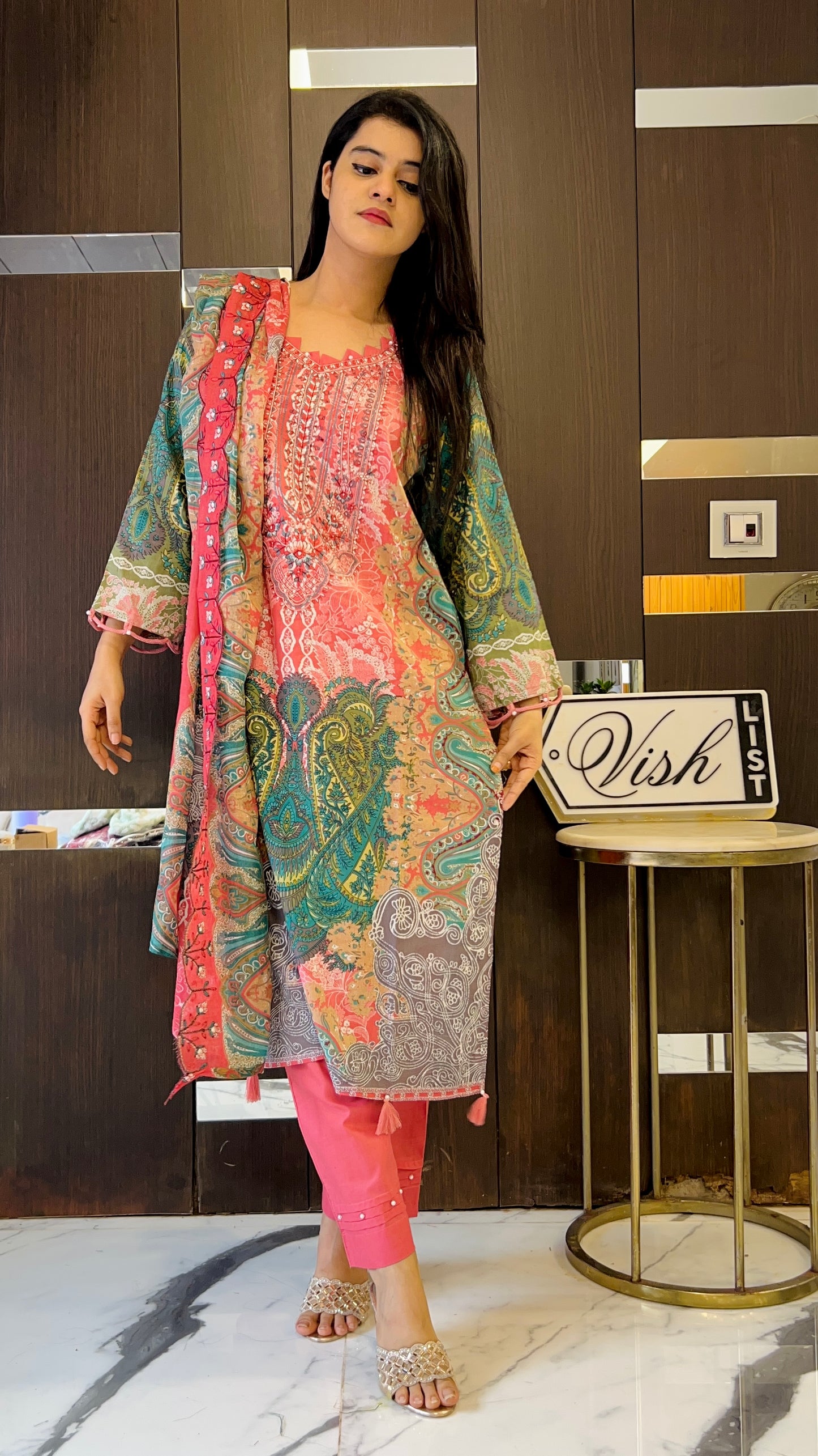 Nida Pakistani Lawn Set 23