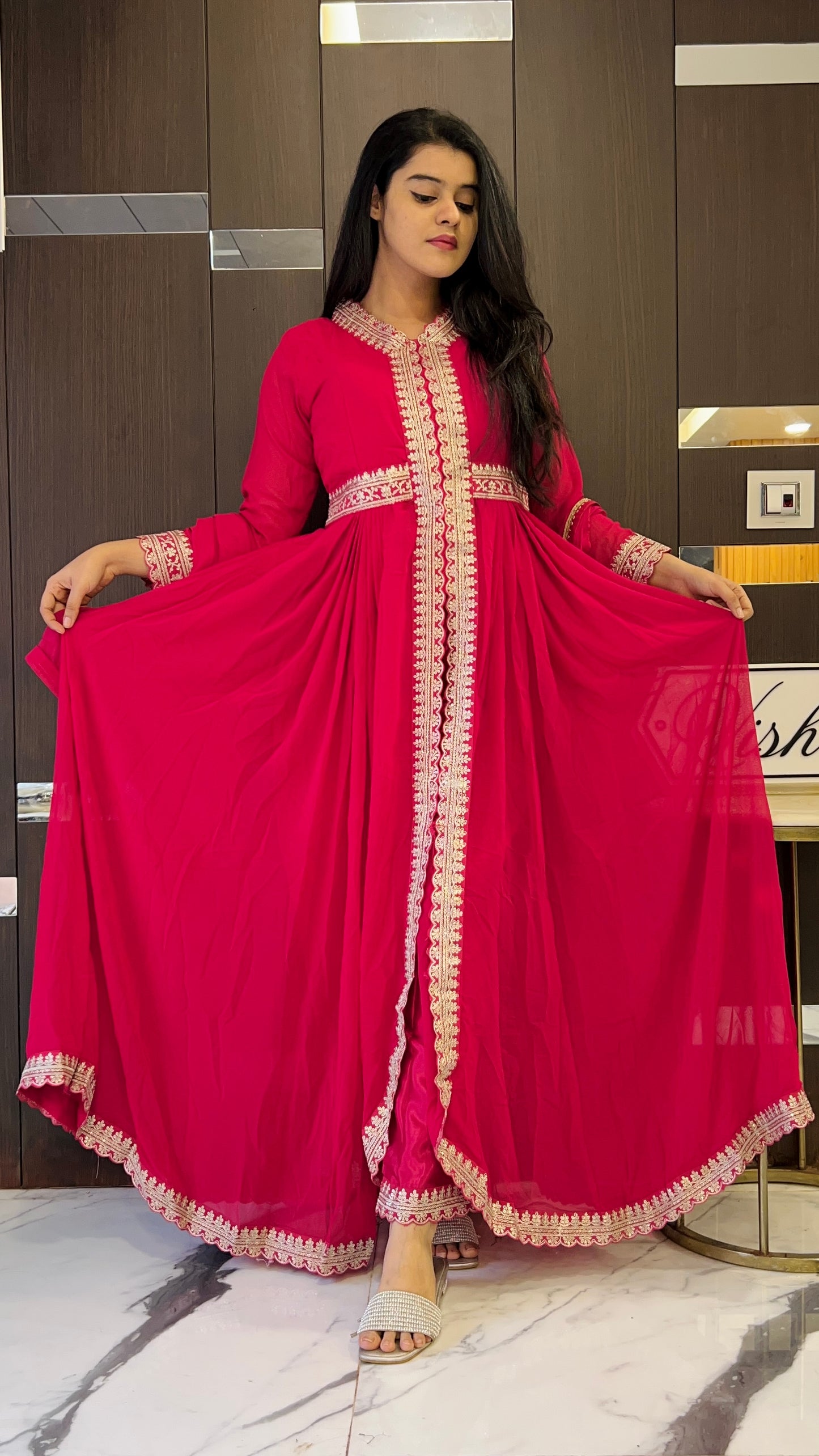 Zeenat Pakistani Anarkali Set 14