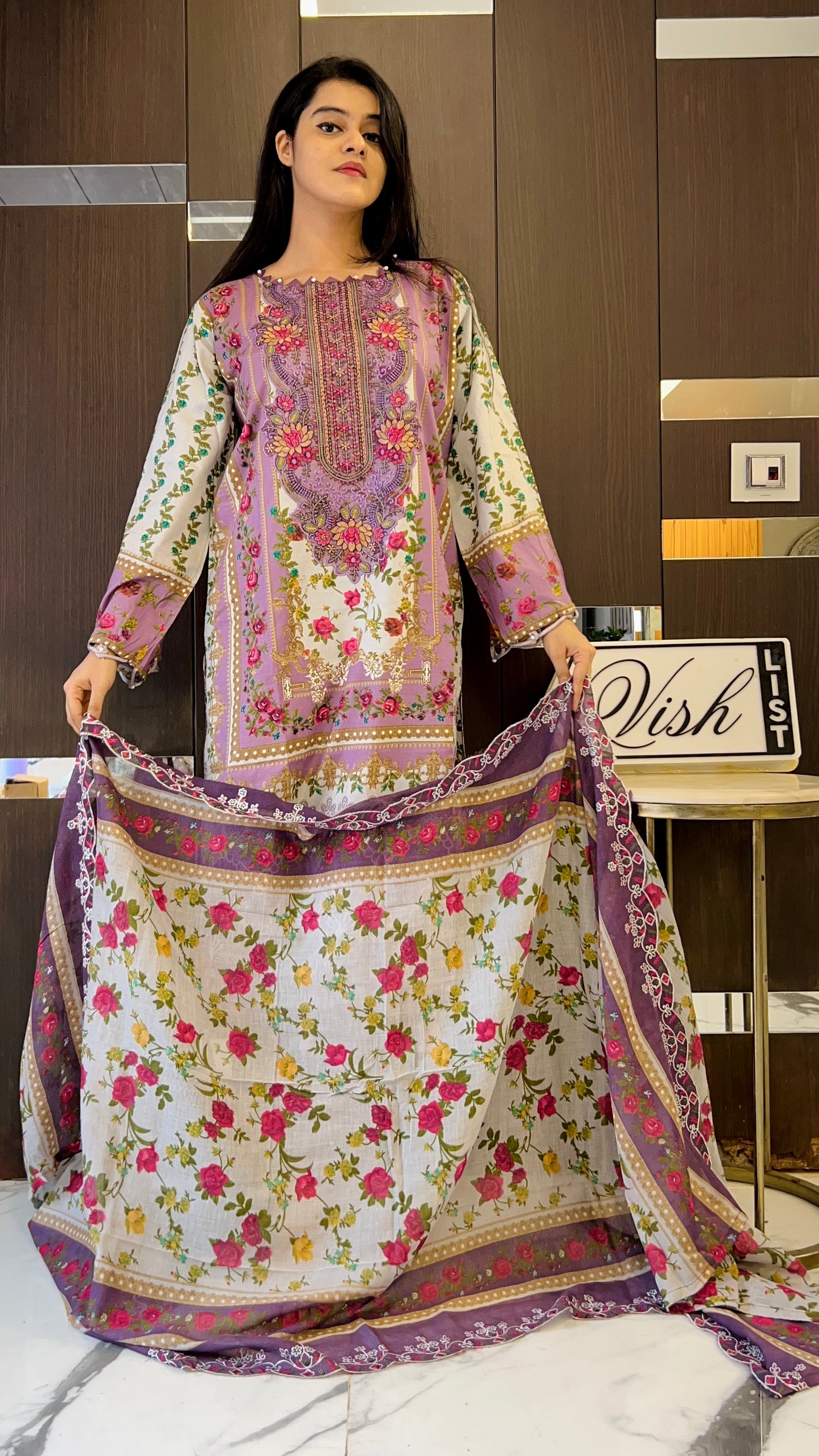 Nida Pakistani Lawn Set 13