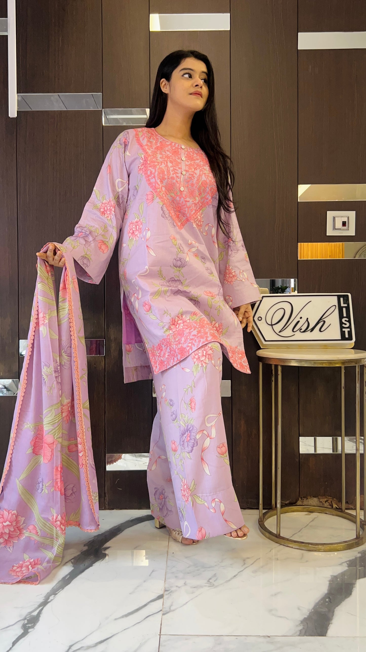 Laiba Pakistani Lawn Farshi Salwar Set 13