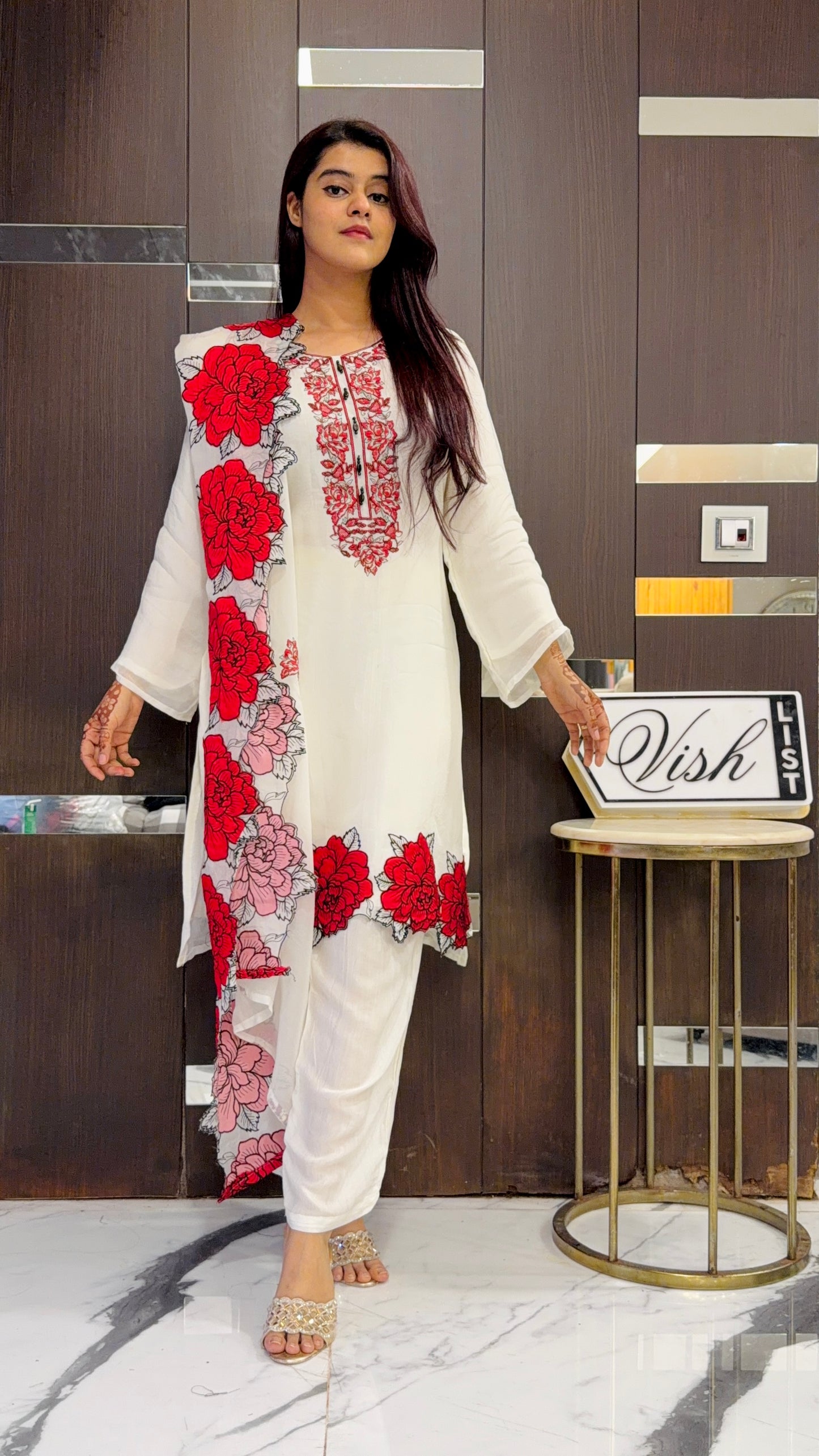 Zia Pakistani Formal Set 03 (White)