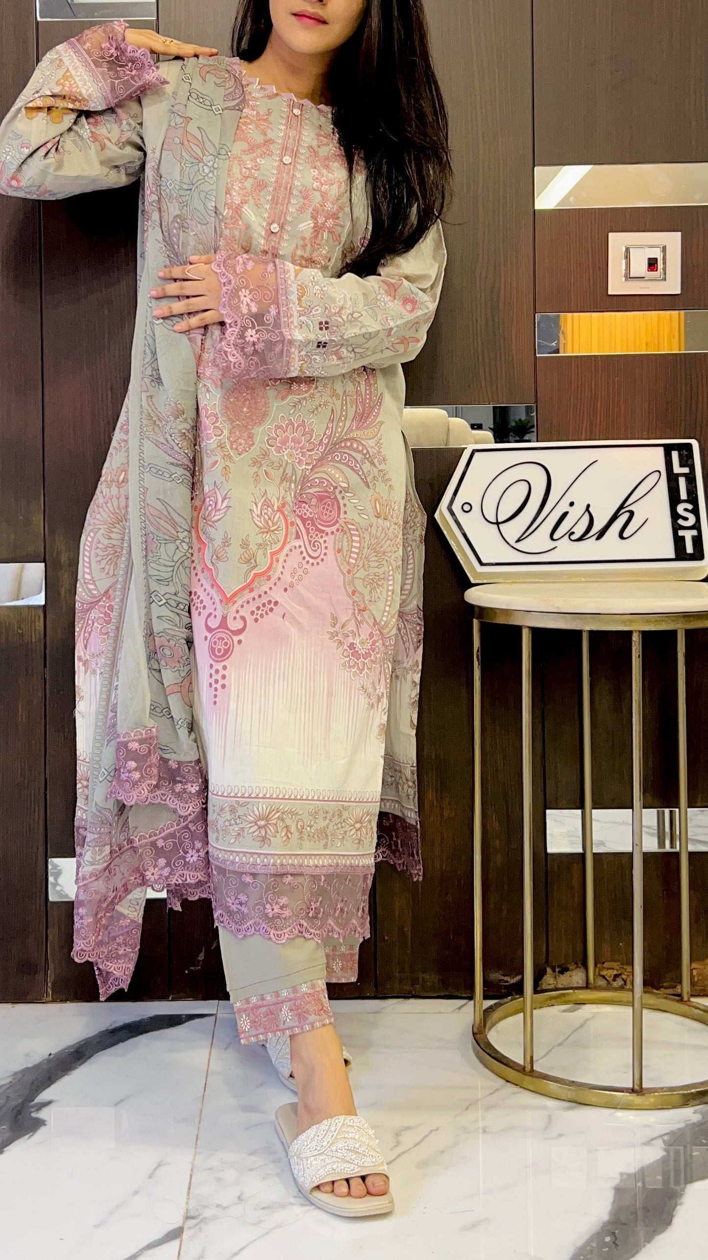 Sharjeena Pakistani Lawn Set 11