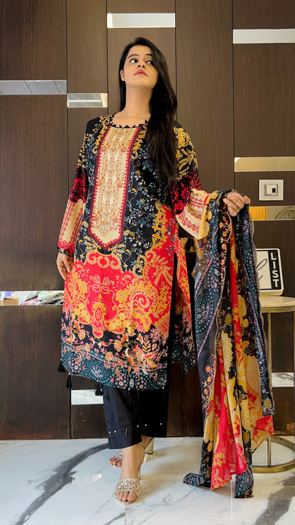 Nida Pakistani Lawn Set 22