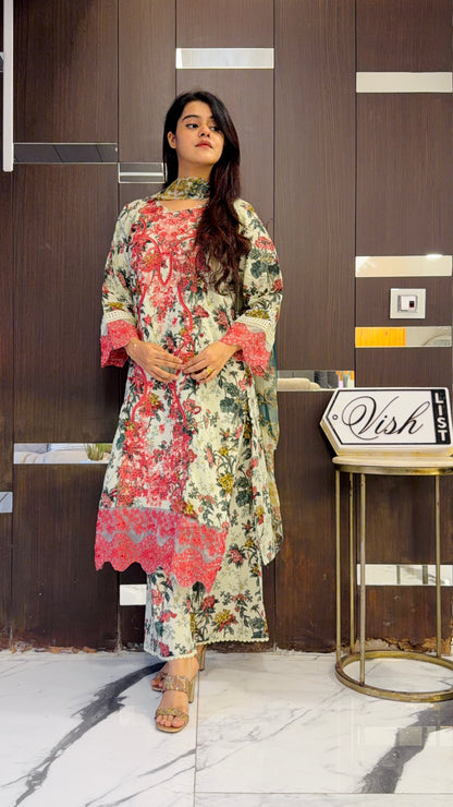 Raha Pakistani Lawn Set 03