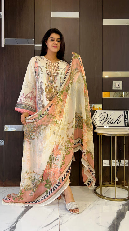 Pakistani Lawn Set LS 48