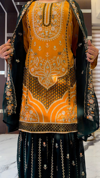 Zafrah Pakistani Gharara Set 09