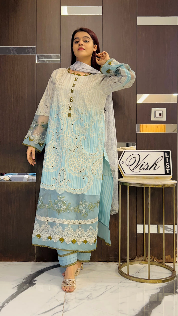 Hafza Pakistan Luxe Lawn Set 06 – Vishlist
