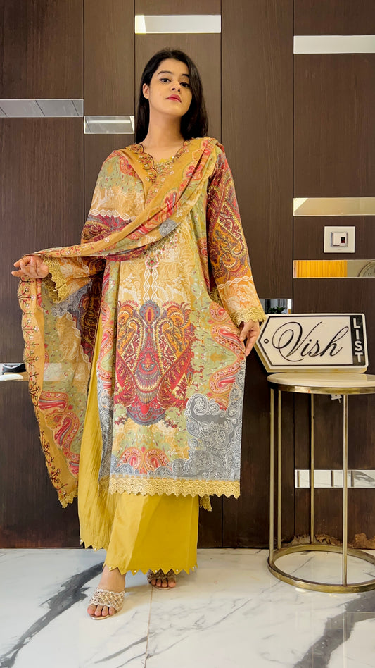 Lubna Pakistani Lawn Set 03