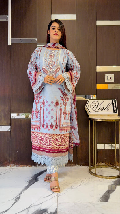 Bilkis Pakistani Lawn Set 08