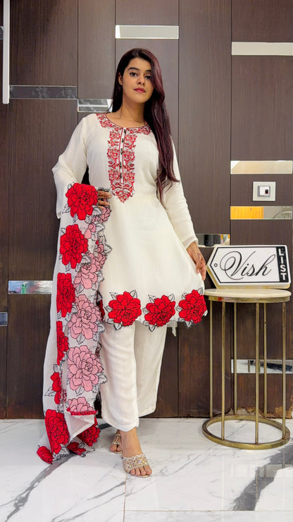 Zia Pakistani Formal Set 03 (White)