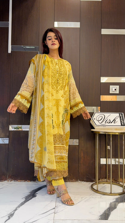 Shamah Pakistani Lawn Set 10