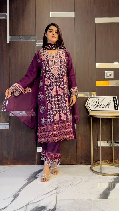 Zafrah Pakistani Formal Set 03