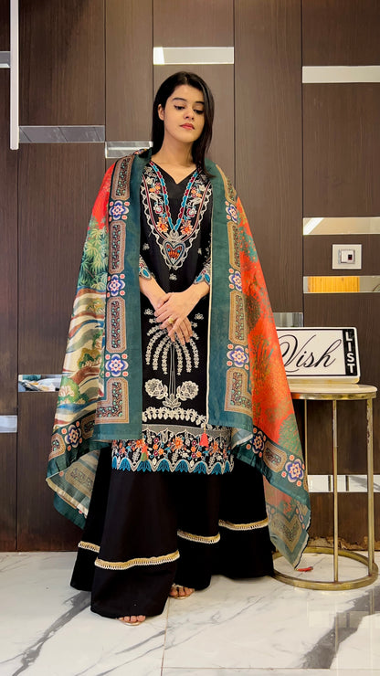 Roshi Pakistani Lawn Set 01