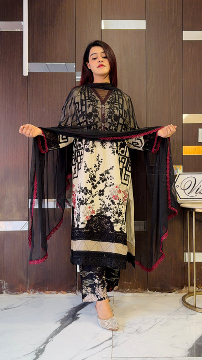 Izmir Pakistani Luxe Lawn Set 08