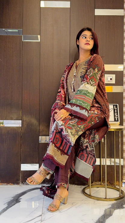 Shamah Pakistani Lawn Set 11