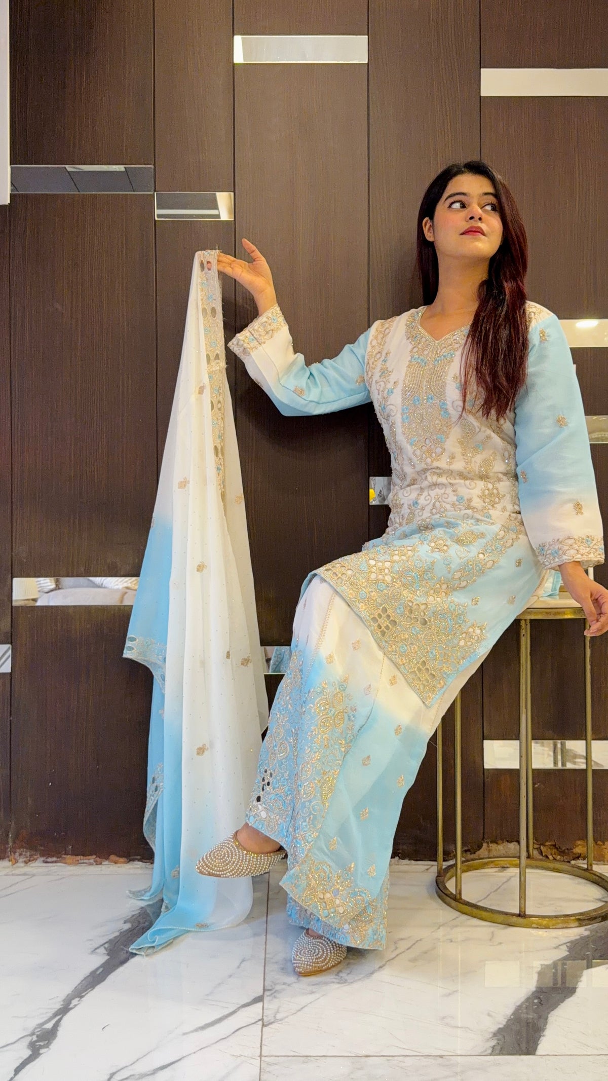 Nazneen Pakistani Sharara Set 01