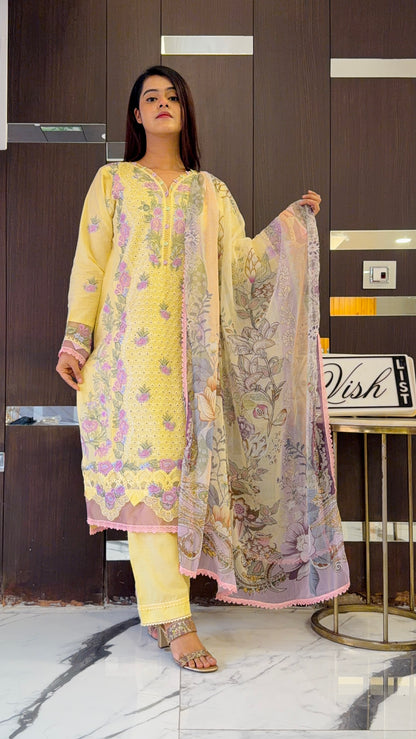 Dananeer Pakistani Luxe Lawn Set 06