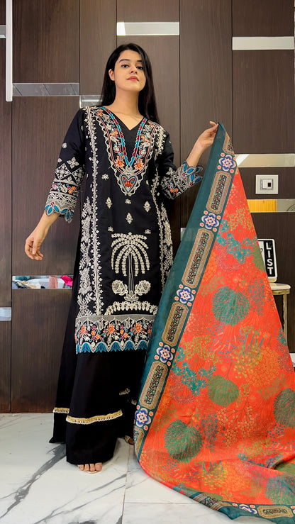 Roshi Pakistani Lawn Set 01