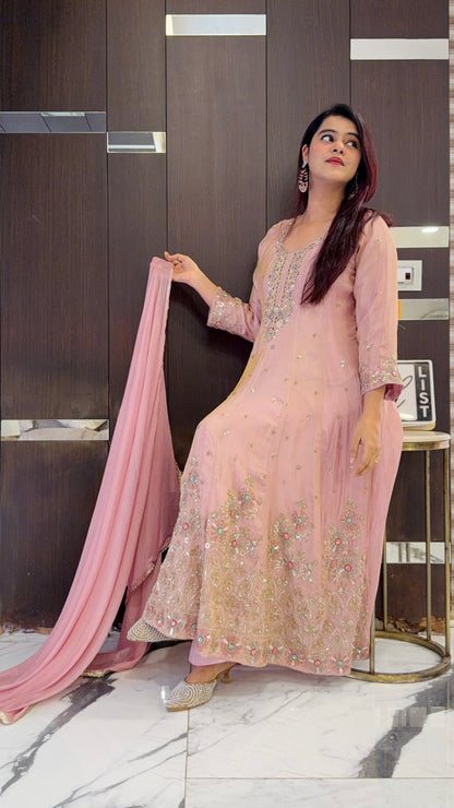 Nazneen Pakistani Anarkali Set 08