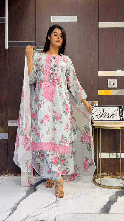 Raha Pakistani Lawn Set 02