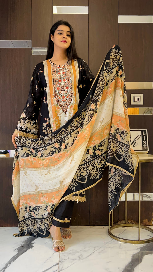Lubna Pakistani Lawn Set Up 13