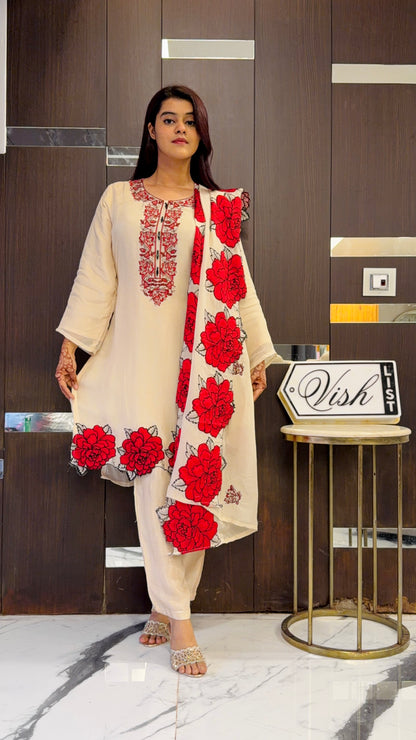 Zia Pakistani Formal Set 02 (Beige)