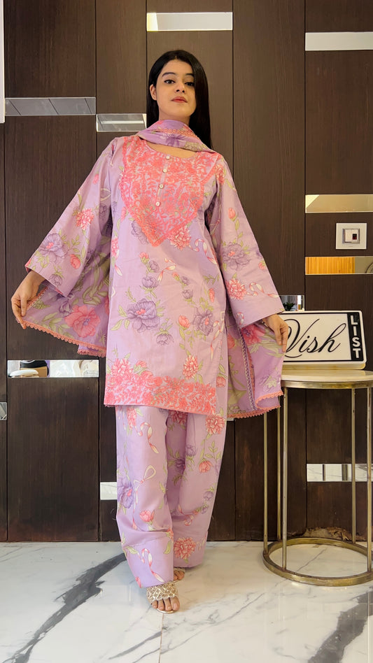 Laiba Pakistani Lawn Farshi Salwar Set 13