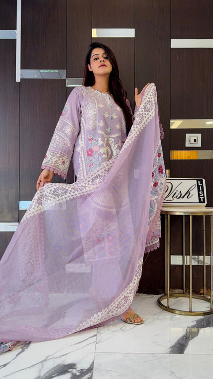 Jazmin Pakistani Luxe Lawn Set 05