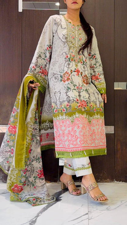 Raunak-e-Ramadan Pakistani Lawn Set 07