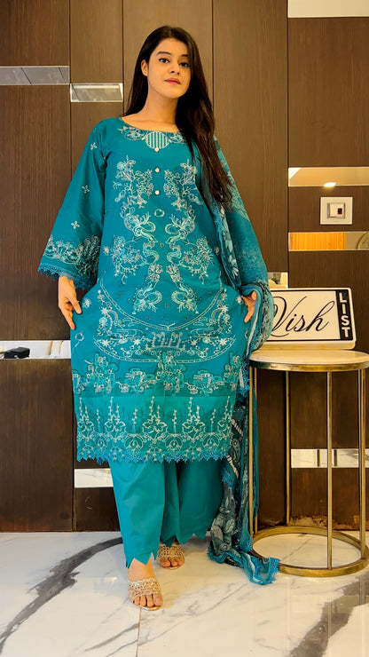 Zarqa Pakistani Lawn Set 03