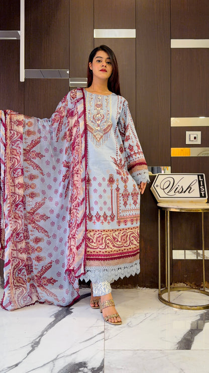 Bilkis Pakistani Lawn Set 08