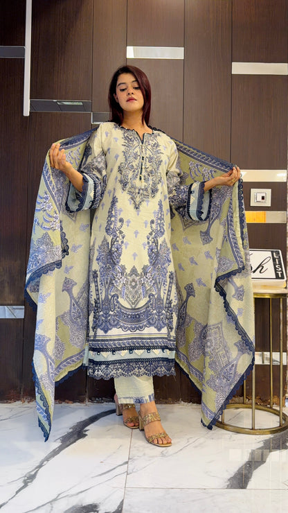 Shamah Pakistani Lawn Set 03