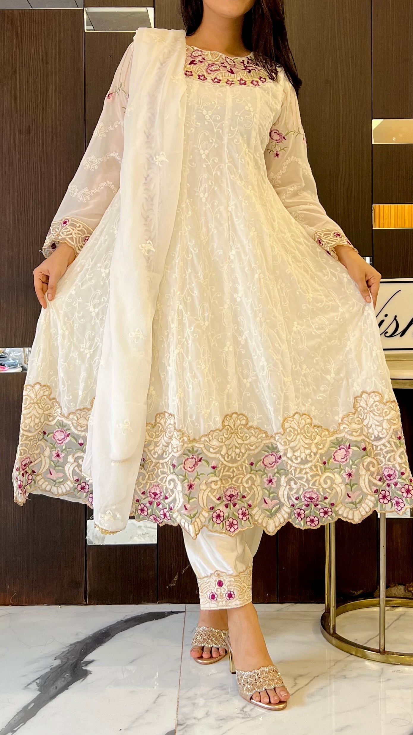 Meher Pakistani Anarkali Set 01