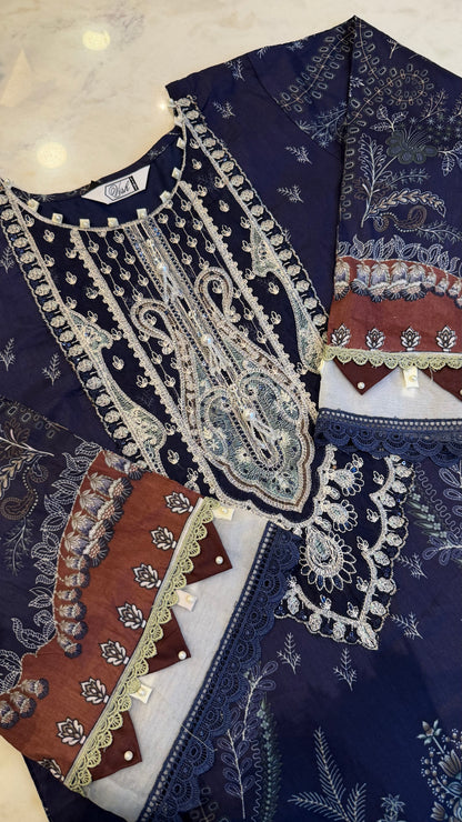 Shamah Pakistani Lawn Set 01