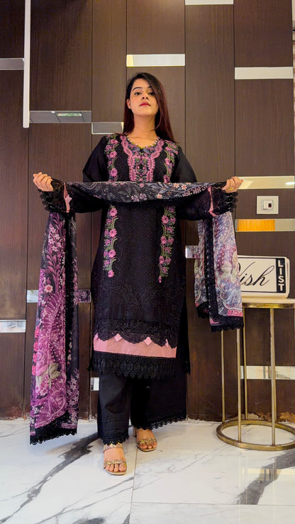 Dananeer Pakistani Luxe Lawn Set 02