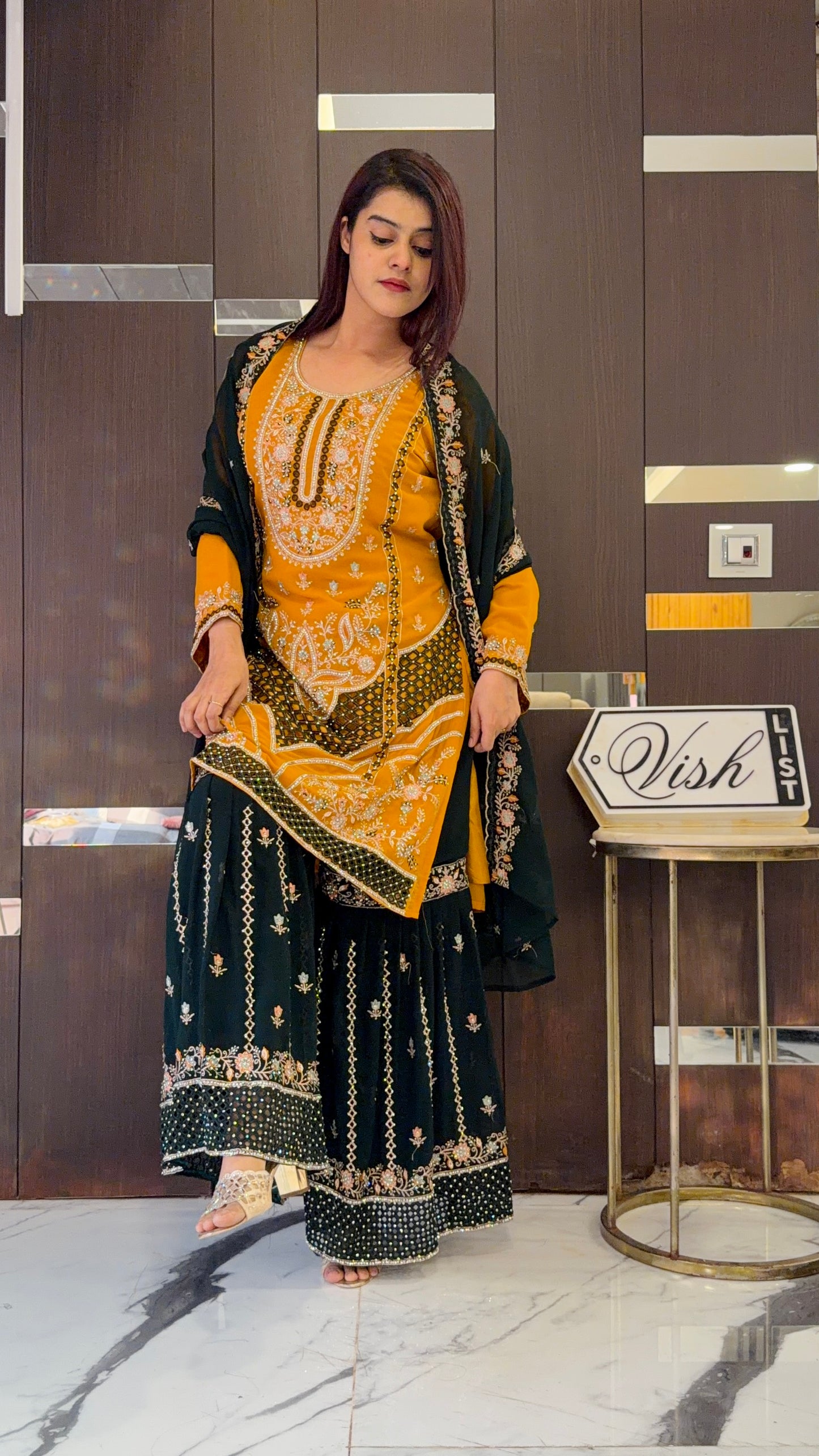 Zafrah Pakistani Gharara Set 09