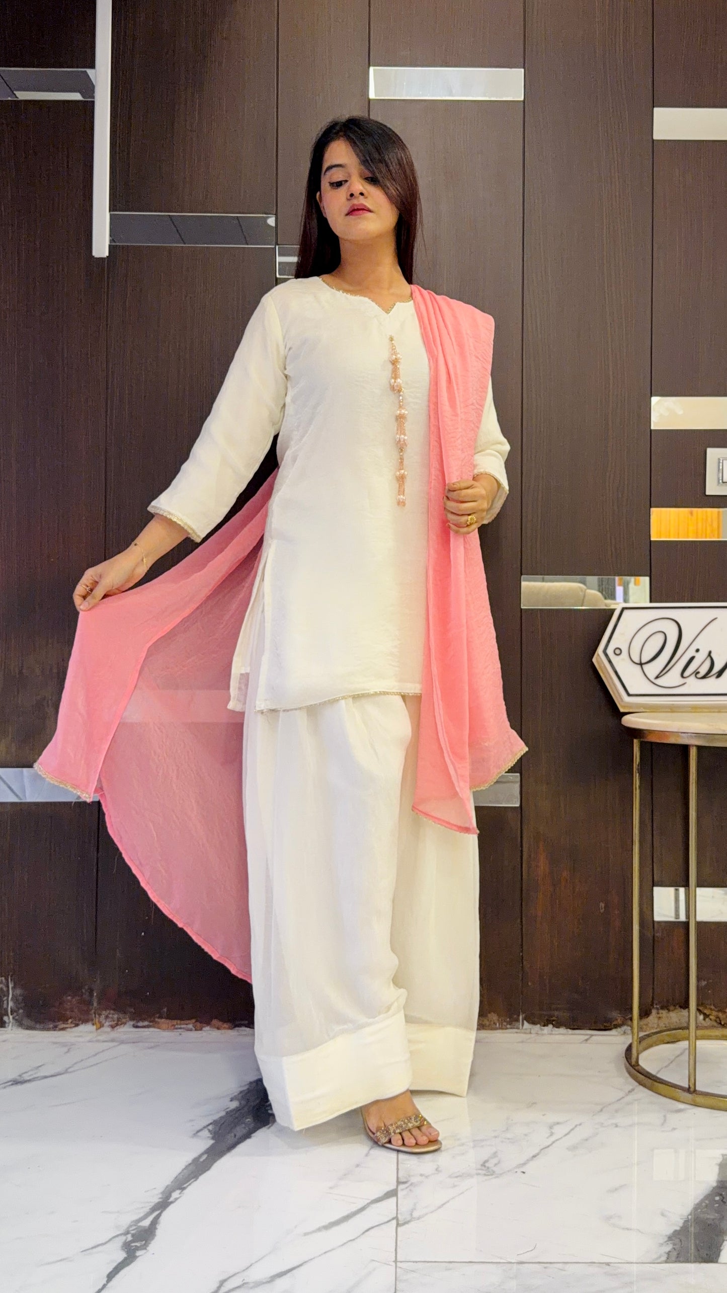 Sophia Solid Farshi Salwar Suit 01