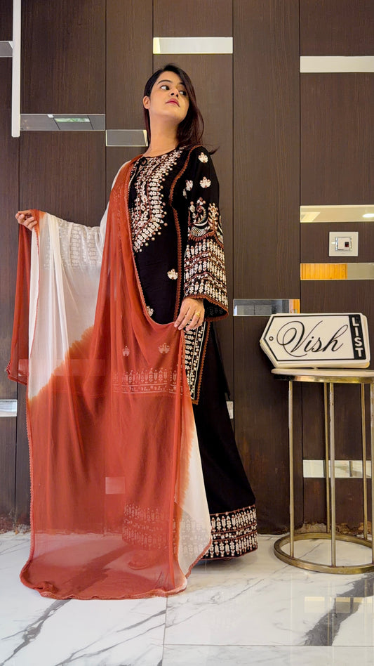 Jugnu Pakistani Farshi Salwar Set 05