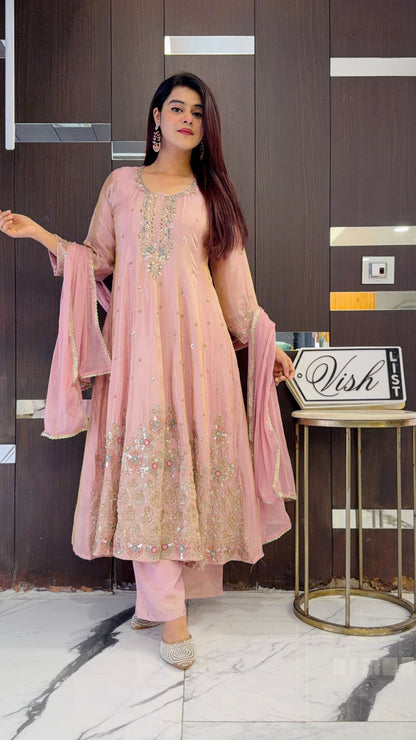 Nazneen Pakistani Anarkali Set 08