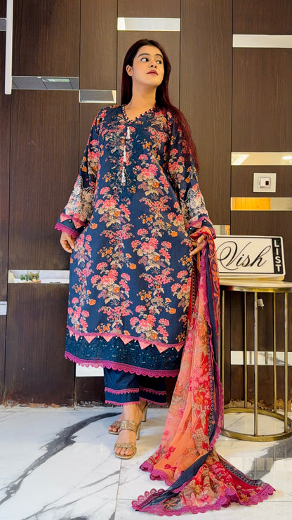 Shamah Pakistani Lawn Set 08
