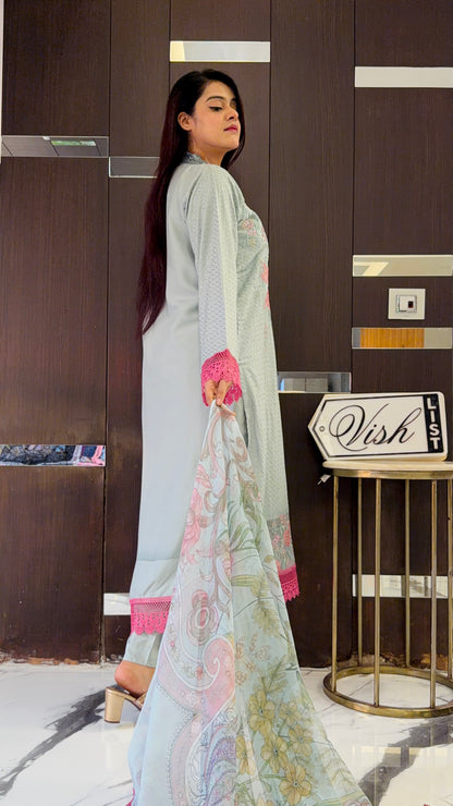 Jazmin Pakistani Luxe Lawn Set 01