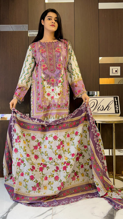 Nida Pakistani Lawn Set 13