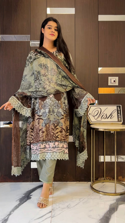 Lubna Pakistani Lawn Set 01