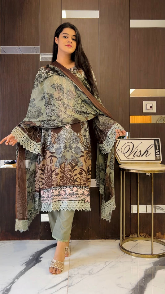 Lubna Pakistani Lawn Set 01