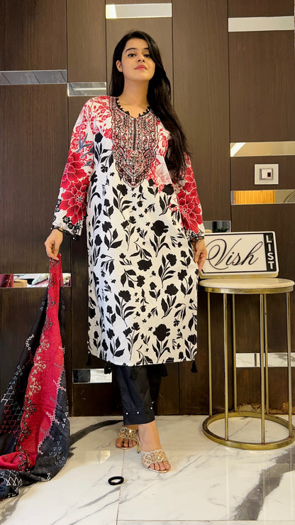 Nida Pakistani Lawn Set 15