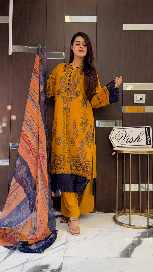 Jazmin Pakistani Luxe Lawn Set 06