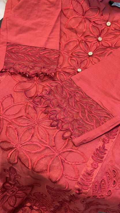 Hania Cutwork Pakistani Lawn Set 05