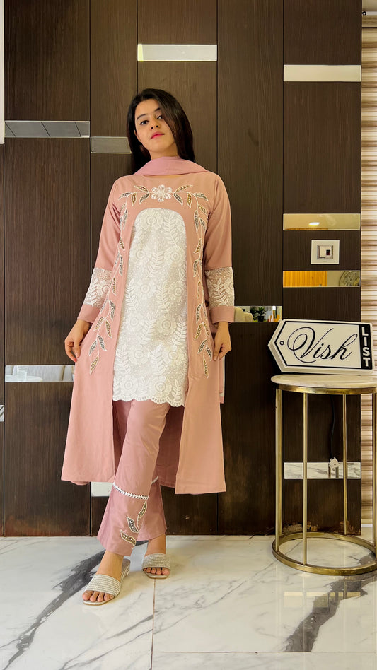 Designer Tunic Set (Pink)