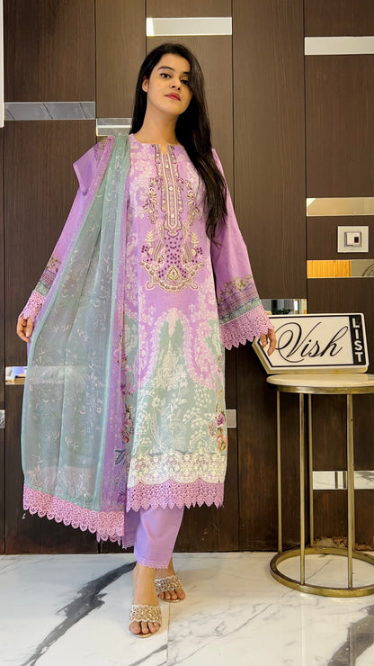 Nida Pakistani Lawn Set 14