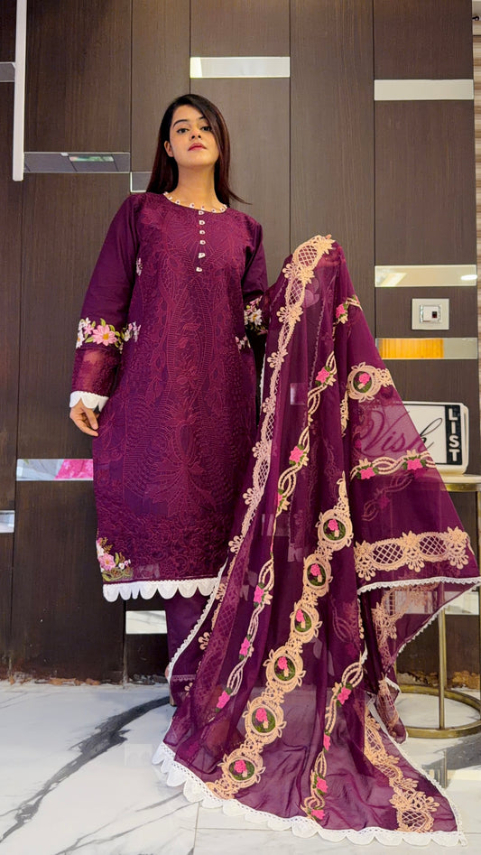 Dananeer Pakistani Luxe Lawn Set 08